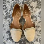 Jack Rogers Womens Contessa Flats Size 7.5 D'Orsay Woven Raffia Tan Gold Photo 2