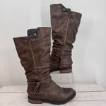 Patrizia Spring Step Museropett Tall Boots Chocolate Brown Faux Fur Lined 10 Photo 1