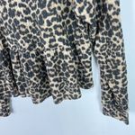 La La Land NWT  Creative Ruffle Hem Top in Stone Leopard Size Small S NEW Photo 12