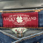 Lucky Brand  Size 4 Jeans Blue Dark Wash Sofia‎ Straight Leg Fitted Mid Rise Photo 3