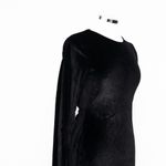 Topshop  | Velvet Open Back Mini Dress In Black Photo 10