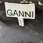 Ganni 38 US M Printed Georgette Floral Wrap ruffle Blouse feminine Photo 3