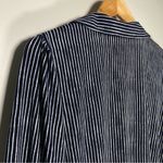 Adrianna Papell Adriana Papell Collared V Neck Knit Top Blouse Quiet Luxury Office Long Sleeve L Photo 7