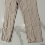 Columbia  Linen Blend Drawstring Cropped Pants Women’s Medium/27L Khaki Beige Photo 1