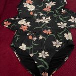 Shade And Shoda Women's Peplum Tankini Top - Shade & Shore Black Floral Print Photo 3