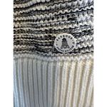 Barbour  Littlehampton Patterned Jumper White Striped‎ Chunky Knit Womens UK 14 Photo 2