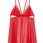 Victoria's Secret  Red Snake Lace Babydoll Photo 7