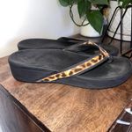 Vionic High Tide Cheetah Print Thong Platform Wedge Flip Flop Sandal Size US 11 Photo 2