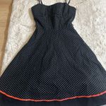 Crystal Doll   Girl Polka Dot Dress Ruby Rox Black Retro Babydoll‎ Size S Photo 0