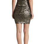 Dress the Population Tabitha Cap Sleeve Sequin Mini Dress in gold & silver Photo 2