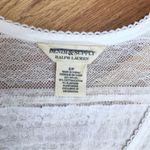 Denim & Supply Ralph Lauren DENIM & SUPPLY Ivory Lace Henley Top Shirt V-Neck Sheer 3/4 Sleeve Sz Small New Photo 4
