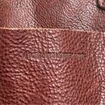 PLG PORTLAND Leather Goods “Almost Perfect” Mini Crossbody Zip Tote Bag Cognac Brown Photo 13