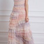 Needle & Thread  Petra Ruffle Rainbow Desert Maxi-dress size 4 Photo 2
