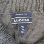 Lands' End Merino Wool Tunic Sweater Dress XL Womens Gray Short Sleeve 489939 Photo 6