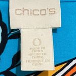 Chico's Chico’s floral paisley print short sleeve v-neck flowy oversized blouse Photo 6