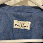 Novis Denne Vintage Blue Denim with Red Accents Button Front Dress Size M Photo 1