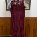 David's Bridal Elegant David’s Bridal Burgundy Lace Mother of the Bride Gown! Photo 0