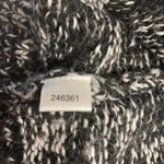 Ann Taylor  Women’s Large Black & White Short Sleeve Long Shrug Cardigan Sweater Photo 3