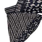 Free People  Hearts Desire Black Ivory Print Square Neck Ruffle Hem‎ Mini Dress S Photo 3