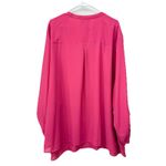 Maggie Barnes Pink Georgette Pullover Tab Sleeve Blouse Size 4X Photo 5
