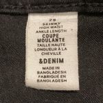H&M &Denim High Waist Skinny Ankle Length Black Jeans Photo 2
