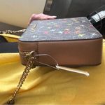 Michael Kors Authentic  leather/canvas airplane prints Crossbody Bag Photo 11