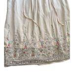 Emoressions Style Women’s Cream embroidered shift dress 100% silk size 4 Pink Photo 7