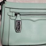 Rebecca Minkoff Mint Leather & Chain Crossbody * Flawed * Photo 3