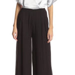 ABS Allen Schwartz white and black wide leg jumper size 10 open back y2k 2000s Photo 0