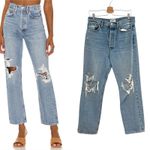 AGOLDE  90s Mid Rise Loose Jeans Distressed Ripped‎ Wander Denim Size 28 Photo 1