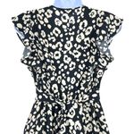 Sienna Sky Floral Wrap Flutter Sleeve Dress Black Beige Size XS Photo 3