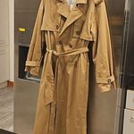 💕FAVORITE DAUGHTER💕 The Charles Double Breasted Trench Coat ~ Sand Medium NWT Photo 0