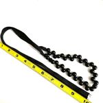 Black beaded ribbon tie necklace Photo 4