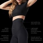 NWOT Blanqi Highwaist Postpartum Nursing Support Leggings Black Photo 5