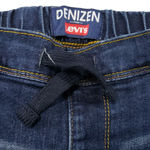 Denizen from Levi's  Jeans Size 26 Waist 26X26 Skinny Denim Pull On Drawstring Elastic Waist In Back Women's Blue Denim Pants Stretch Mid Rise  Photo 4