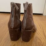 ZARA NWOB  pink velvet square toe ankle heeled boots size 36 US 6 Photo 1