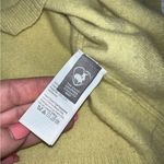 J.Crew  100% Cashmere size XL Extra Large Short Sleeve Top Yellow Green Photo 3