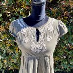 Michael Kors // Green Embroidered Blouse Photo 2