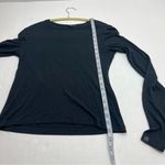 Rag and Bone Womens Size Medium Black Long Sleeve Shirt Top Stretch Modal Spandex Photo 8