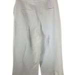 Pink Ripple Womens Wide Leg Culotte Pants Cropped White High Waist L Size L Photo 1