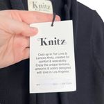 For Love & Lemons NWT Knitz Black & White Striped Scarf Sweater Dress Photo 8