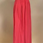 Parker  Bayou Dragon Fruit Coral Strapless Silk Gown Maxi Dress Size S Photo 10