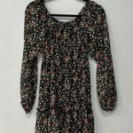 American Rag  Cie Boho Long Peasant Sleeve Crew Neck Floral Midi Dress Sz XS Photo 0
