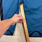 Fabletics  Blue Black Athletic Leggings Capri Cropped Zip Pocket Womens Size S Photo 10