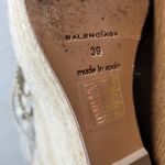 Balenciaga Womens Arena Wedge Sandals 39 US 9 White Strappy Espadrille Platform Photo 4