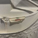 Hummingbird Boho Lace Bell Sleeve Button Back Tie Hem Top Large White Beachy Photo 8