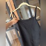 SKIMS  bodysuit square neck seamless sheer satin sheen thong onyx adjustable Photo 4