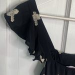 Zadig & Voltaire  Toumba Print Croix Flutter Sleeve Blouse W-586 Sz M Photo 7