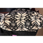 Aeropostale  Tote‎ Bag with Silver White Pom Pom's 12" Tall x 16" Wide Photo 2