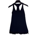 Lululemon Athletica Black Racerback Tank with Ruffle on Bottom Size Small Active Photo 1